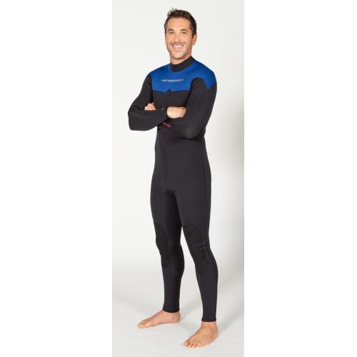 5mm Henderson TherMaxx Jumpsuit, Black / Heather Blue