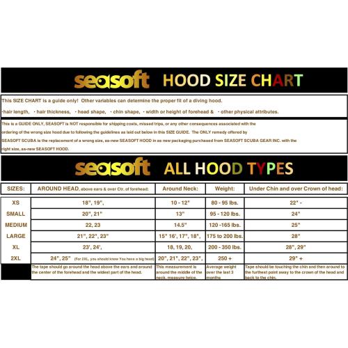 SEASOFT PRO / M6™ 6 mm Drysuit Hood for a full face mask