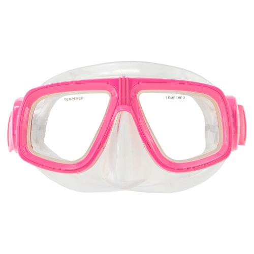 Junior Mask and Snorkel Set - Neon Pink