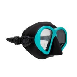 Sherwood Targa Mask - Tiffany / Black Silicone
