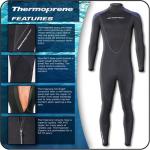Men's Thermoprene Back Zip Jumpsuit 3mm LT