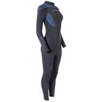 TherMaxx Women's 3mm Wetsuit - Black with Purple and Green Stripe