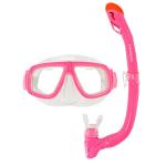 Junior Mask and Snorkel Set - Neon Pink