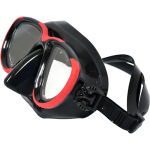 Low Profile 2 Window Mask w/Silicone Strap - Red Low Profile 2 Window Mask w/Silicone Strap - Red