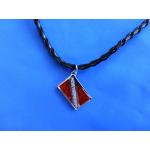 Dive Flag Jewelry pendant with leather cord Dive Flag Jewelry pendant with leather cord