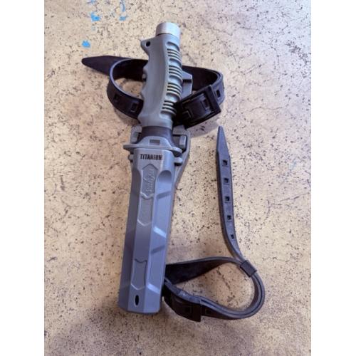 Scuba Max Titanium Drop Point Knife w/sheath