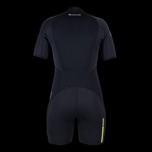 WAVE 4MM REV-SHRTY,WMS,BLK/GRN MD