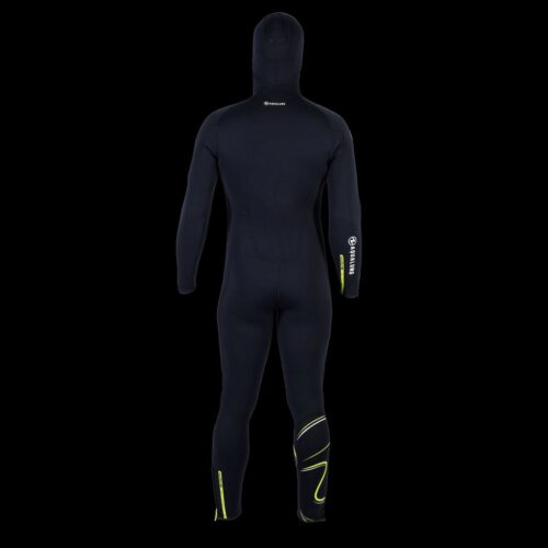 WAVE 6MM FZ W/HOOD,MN,BLK/GRN 3XL