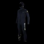 WAVE 6MM FZ W/HOOD,MN,BLK/GRN 3XL