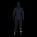 WAVE 6MM FZ W/HOOD,WMN,BLK/GRN XL