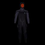 THERMIQ ADV. JUMPSUIT 8/7MM MEN BLACK GREY LS