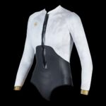 FREEFLEX SWIMSUIT 2MM WMN BLK/WHT,MD