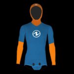 FREEFLEX PRO JACKET, 5MM MN D-BLU/ORG, SM