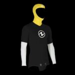 FREEFLEX PRO JACKET, 7MM MN BLK/YLW,SM