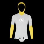 FREEFLEX PRO JACKET, 5MM MN GRY/YLW, LG