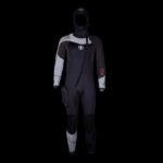 DYNAFLEX F-ZIP W/HOOD 7MM MN, BLK/GRY, M