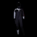 DYNAFLEX F-ZIP W/HOOD 7MM WMN, BLK/GRY, XL