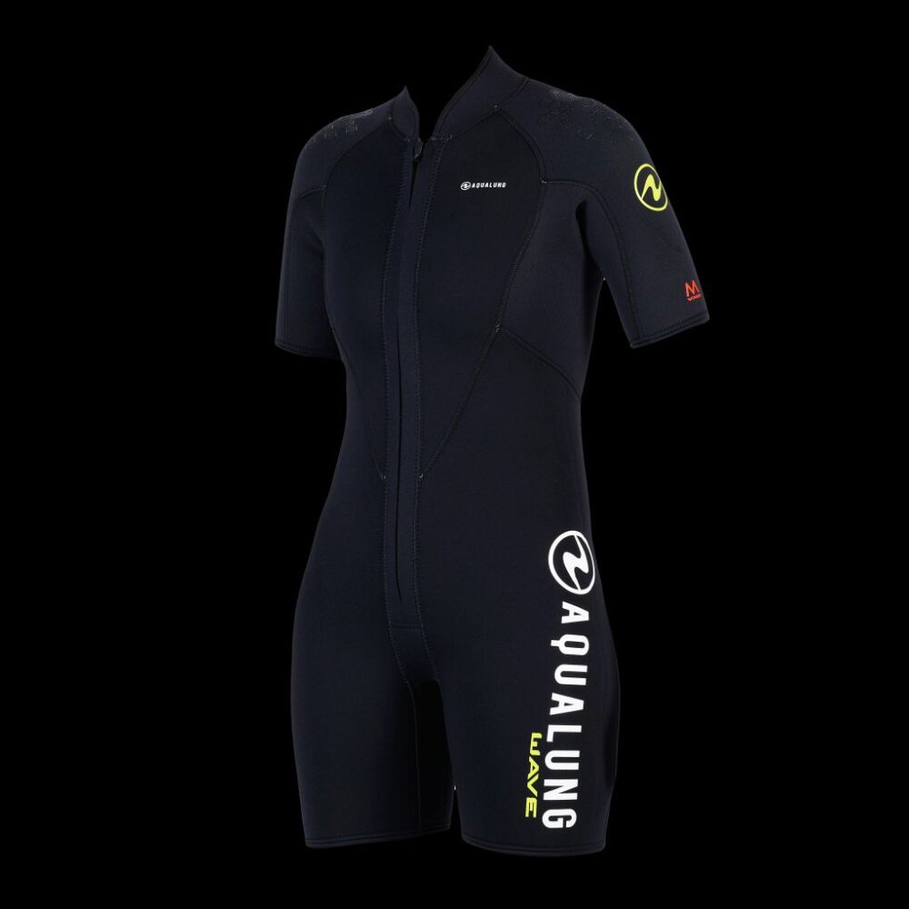 WAVE 4MM REV-SHRTY,WMS,BLK/GRN MD