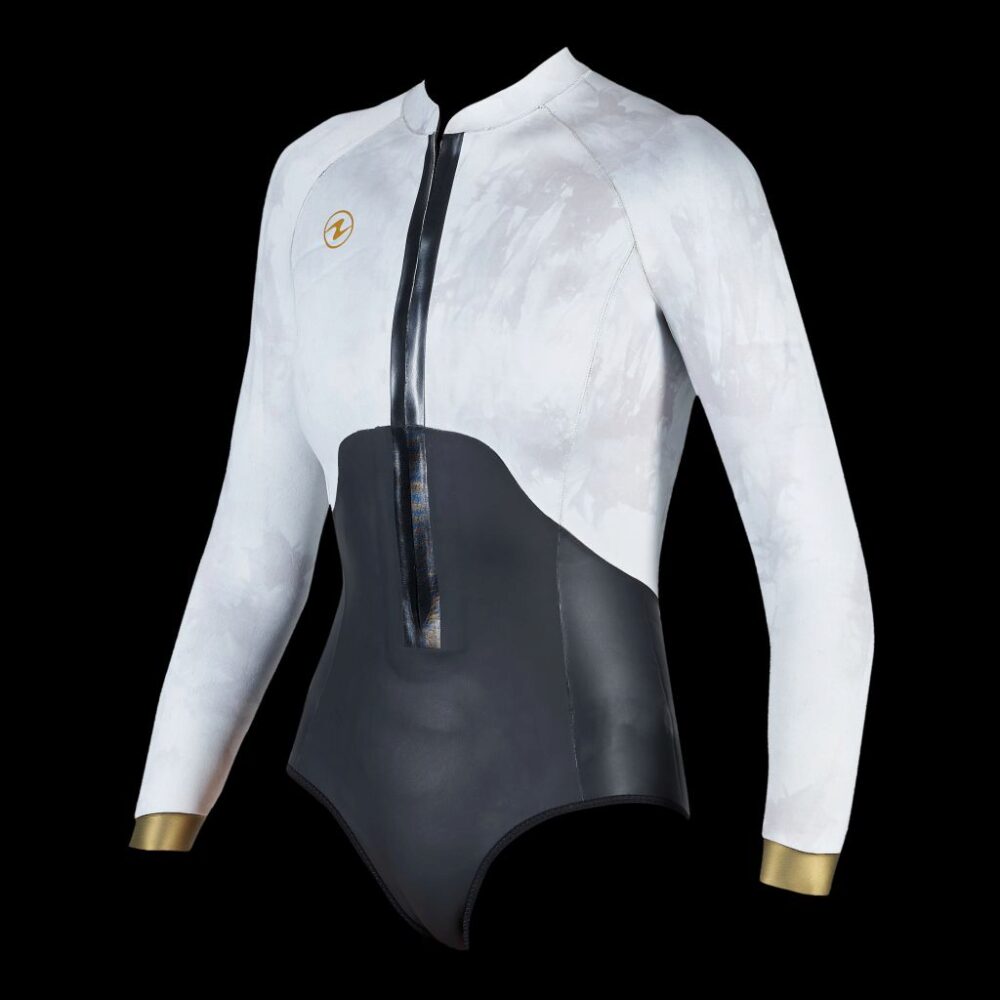 FREEFLEX SWIMSUIT 2MM WMN BLK/WHT,XL