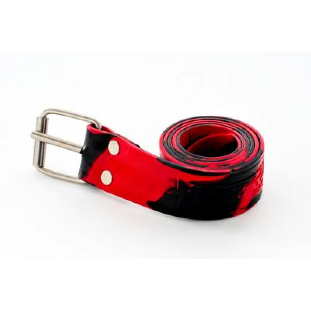 Red/Black Freediving Rubber Weight Belt