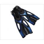 Caicos Full Foot Snorkel and Swim Fin -Blue Caicos Full Foot Snorkel and Swim Fin -Blue