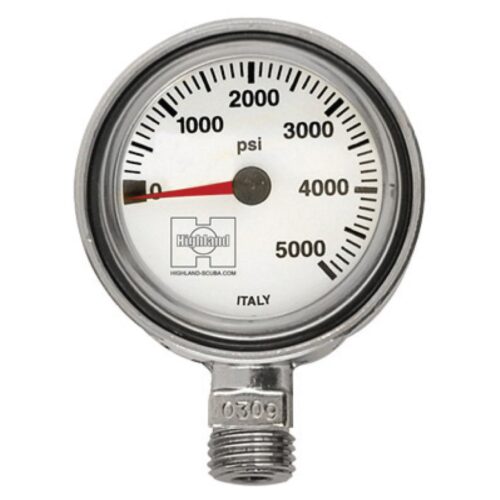 Highland Thin-Line SPG – Low Profile Scuba Pressure Gauge