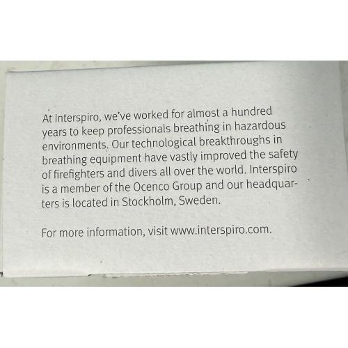 Interspiro Divator Breathing Valve Service Kit with Safety Pressure – OEM Part 460190904