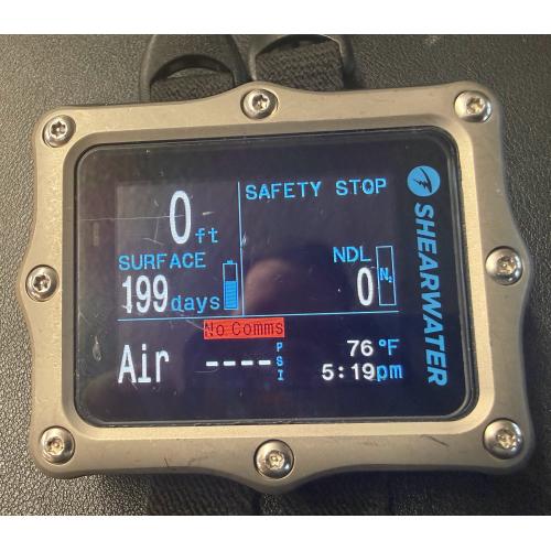 Used Shearwater Perdix 2 Ti Silver Dive Computer – Store Demo – 44 Dives