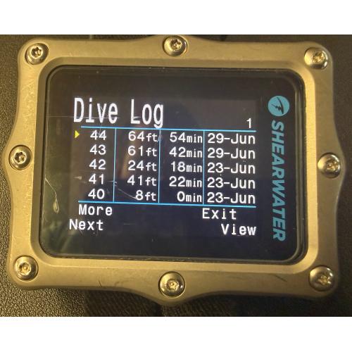 Used Shearwater Perdix 2 Ti Silver Dive Computer – Store Demo – 44 Dives