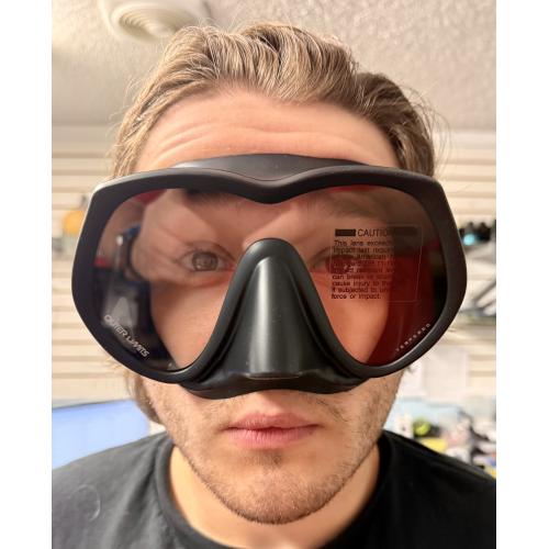 Highland Outer Limits Scuba Mask - Black Silicone