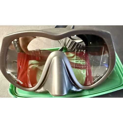 Highland Outer Limits Scuba Mask - Black Silicone