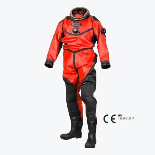 Whites HAZMAT Commercial Drysuit – Red/Black – MTM