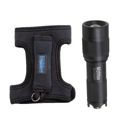 Bigblue AL450NMT-II Black Dive Light – 450 Lumen Narrow Beam LED with Tail Switch