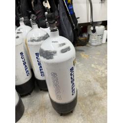 Used LP95 steel scuba cylinder