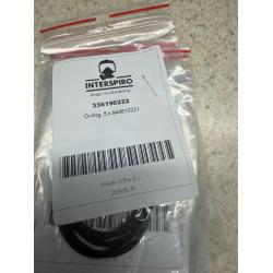 Interspiro O-Ring for Divator Full Face Mask & Spiromatic Mask, 5-Pack