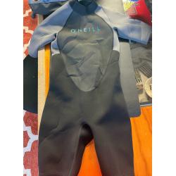 O’Neill Youth Reactor-2 2mm Shorty Wetsuit – Black/Graphite – Size 16 – NOS