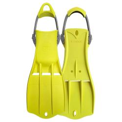 XS Scuba Highland Seeker Rubber Fins – Hi-Vis Yellow – Size XL