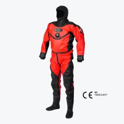 Whites HAZMAT Public Safety Back Entry Drysuit – Red/Black – Made to Order