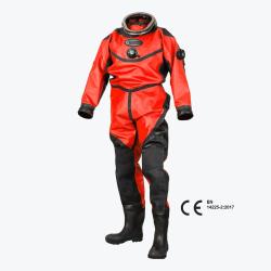 Whites HAZMAT Commercial Drysuit – Red/Black – MTM