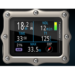 Shearwater Perdix 3 Dive Computer – Silver Titanium Bezel, AMOLED Display & Air Integration – SKU 13