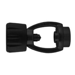 XS Scuba Standard Spin-On DIN-to-Yoke Adapter – Black Chrome
