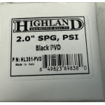 Highland 2" PVD Brass & Glass SPG – Scuba Submersible Pressure Gauge