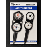 XS Scuba GA110 QuikVu Pressure Gauge with Braided HP Hose