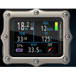 Shearwater Perdix 3 Dive Computer – Silver Titanium Bezel, AMOLED Display & Air Integration – SKU 13