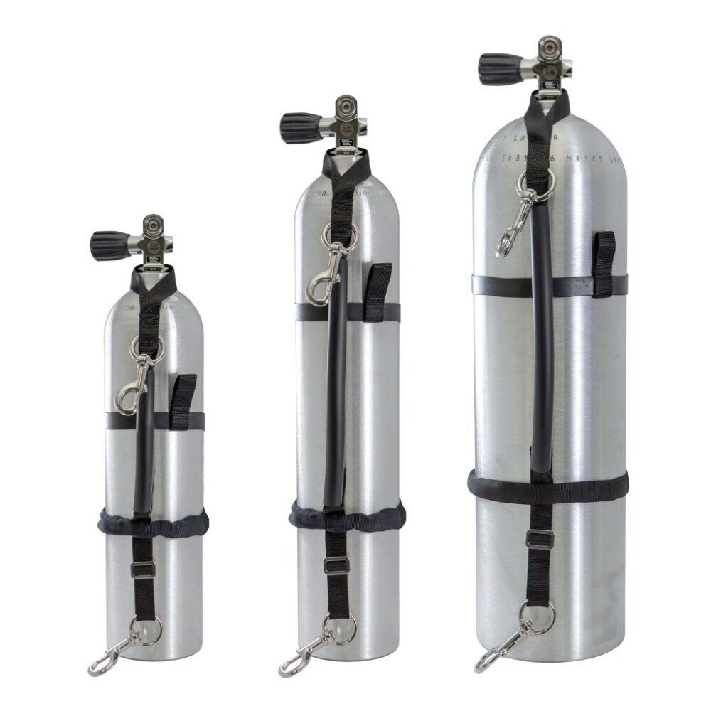 Highland by XS Scuba Stage Bottle Strap Kits 6.5" to 8.0" diameter cylinders SKU: XSSSBSK7 MFR: SS72