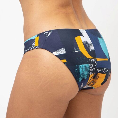 TIGER REVERSIBLE BIKINI BOTTOM MIDNIGHT PATTERN XS