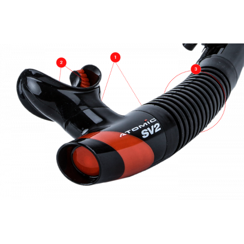 SV2 Snorkel, Black/Fuchsia