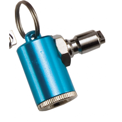 Tech Tire Inflator with Low Pressure Adapter - Blue