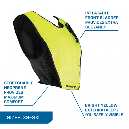 Cruiser Adult Vest - Yellow/Black M