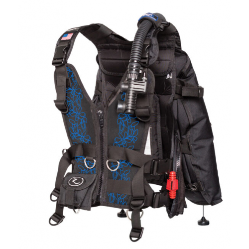 Zena Front Panel, Blue Floral - M